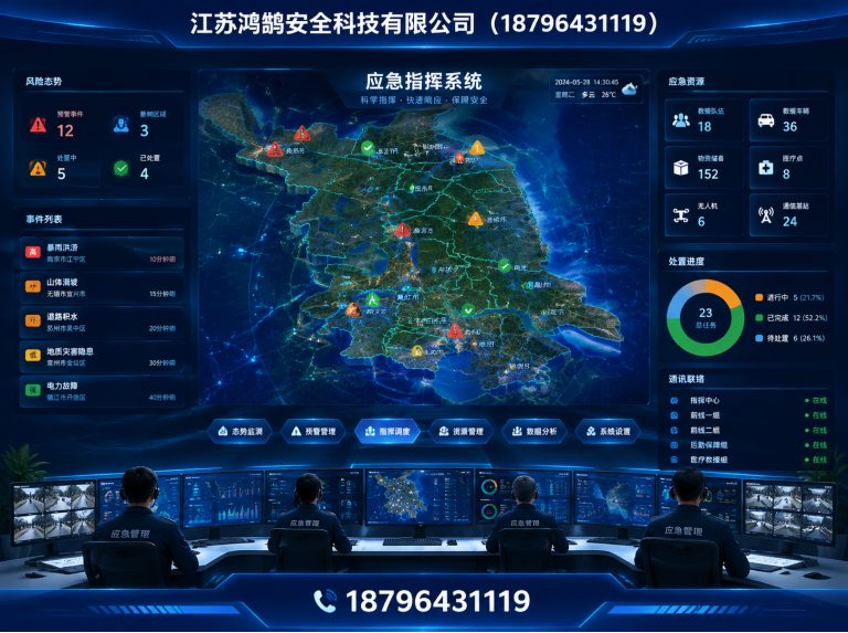 十堰应急指挥系统展示图